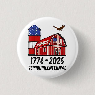 Semiaaiquincentennial 250e verjaardag van de VS 17 Ronde Button 3,2 Cm