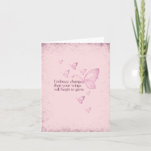 Semicolon Butterfly - Embrace Change Kaart
