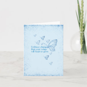 Semicolon Butterfly - Embrace Change Kaart