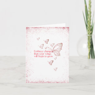 Semicolon Butterfly - Embrace Change Kaart