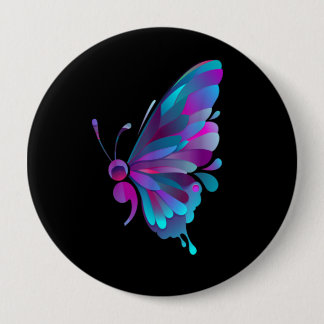  Semicolon Butterfly Semi Colon Ronde Button 4,0 Cm