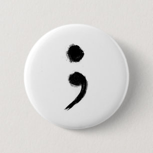 SemiColon-Button Ronde Button 5,7 Cm