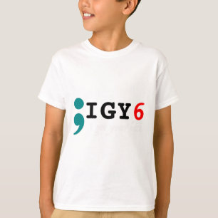 Semicolon Ik heb je CK zelfmoordbewustzijn T-shirt