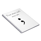 Semicolon-laptop Notitieboek (Rechterzijde)