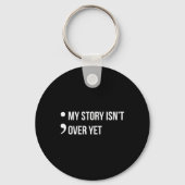 Semicolon Mijn verhaal is nog niet over zelfmoordb Sleutelhanger (Achterkant)