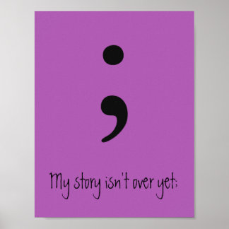 Semicolon / Mijn verhaal is nog niet voorbij; Poster