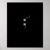 Semicolon Project Zelfmoord Preventie blowball vra Poster (Voorkant)