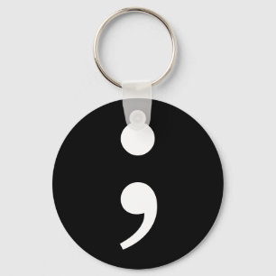 Semicolon Sleutelhanger