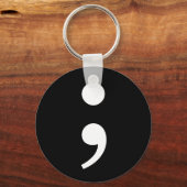 Semicolon Sleutelhanger (Voorkant)