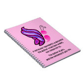 Semicolon Suicide/Depression Awareness Butterfly Notitieboek (Rechterzijde)