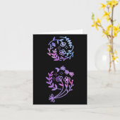 Semicolon Suicide Prevention Awareness Flower Blau Kaart (Gele Bloem)