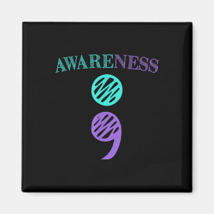 Semicolon Suicide Prevention Awareness Magneet