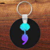 Semicolon Tree Suicide Prevention Awareness Sleutelhanger (Voorkant)