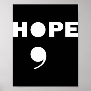 Semicolon zelfmoordbewustzijn voor een mentale sup poster