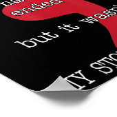 Semicolon Zelfmoordpreventie Bewustheid Mijn verha Poster (Hoek)