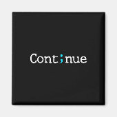 Semicolon zet zelfmoordpreventie voort Mo Magneet (Voorkant)