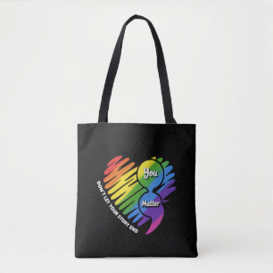 Semikolon LGBTQ Suïcidepreventie Mentale Gezondhei Draagtas