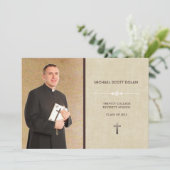 Seminair Afstuderen Aangepaste foto Aankondiging (Staand voorkant)