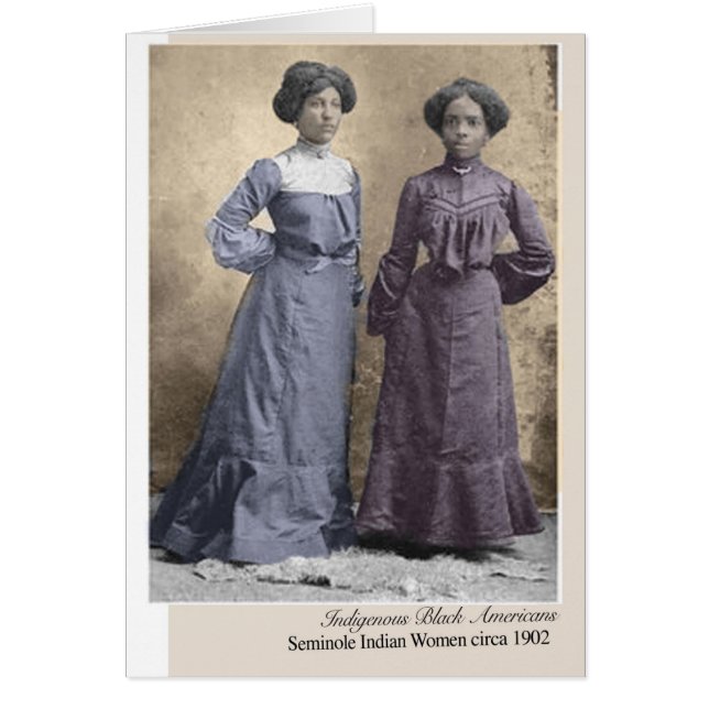 Seminole Indian Dames  inheemse Amerikanen (Voorkant)