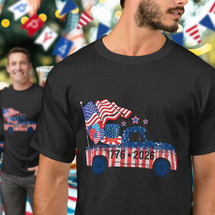Semiquincentennial 1776 tot 2026 Pick-up Truck Vla T-shirt