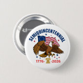 Semiquincentennial Bald Eagle Button (Voorkant /achterkant)