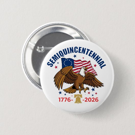 Semiquincentennial Bald Eagle Button (Voorkant /achterkant)