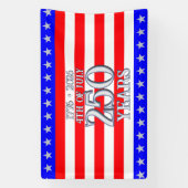 Semiquincentennial Stars & Stripes 250 Years Spandoek (Verticaal)