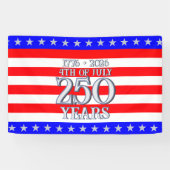 Semiquincentennial Stars & Stripes 250 Years Spandoek (Horizontaal)
