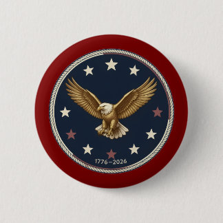 Semiquincentennial VS 250 Verjaardag Knopen Ronde Button 5,7 Cm