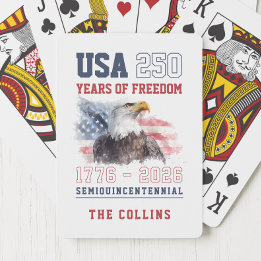 Semiquincentennium VS 250ste verjaardag van Amerik Pokerkaarten