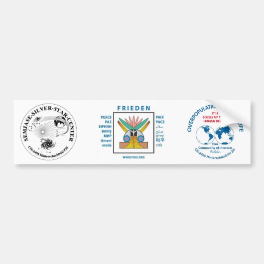 Semjase Silver Star Center Bumpersticker (Voorkant)