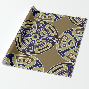 Semless background Trendy color etnische backgroun Cadeaupapier