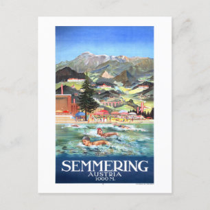 Semmering Austria Vintage Poster 1928 Feestdagenkaart