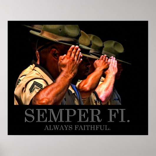 Semper Fi - altijd trouwe Poster (Voorkant)