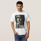 ✪ SEMPER FI ✪ altijd trouwe veteraan Soldaat T-shirt (Voorkant volledig)