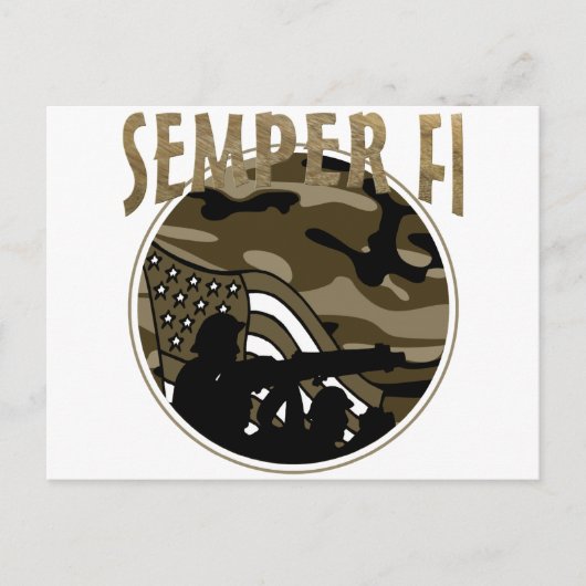 Semper Fi Briefkaart (Voorkant)