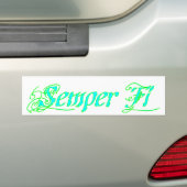 Semper Fi Bumpersticker (Op auto)