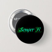 Semper Fi Ronde Button 5,7 Cm (Voorkant /achterkant)