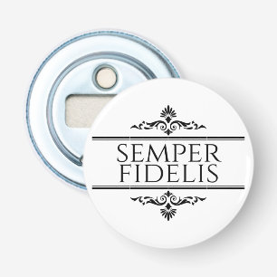 Semper Fidelis Button Flesopener