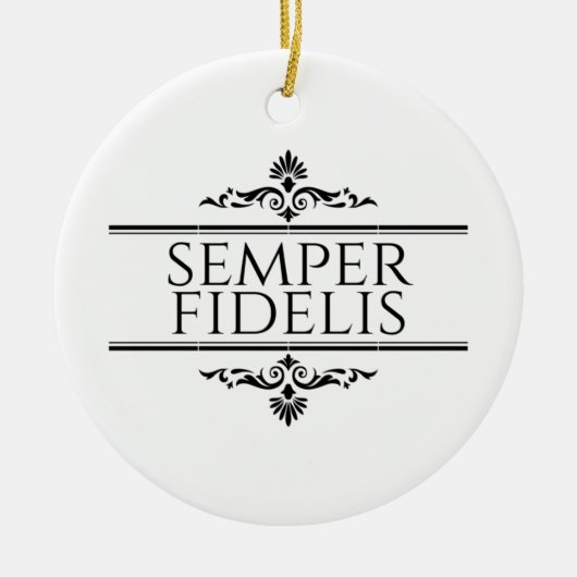 Semper Fidelis Keramisch Ornament (Voorkant)