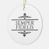 Semper Fidelis Keramisch Ornament (Links)