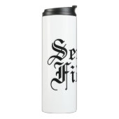 Semper Fidelis - Latijnse Woorden Thermosbeker (Gedraaid links)