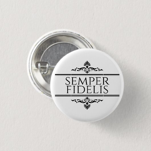 Semper Fidelis Ronde Button 3,2 Cm (Voorkant /achterkant)
