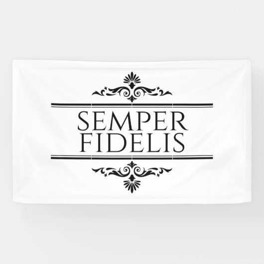 Semper Fidelis Spandoek (Horizontaal)