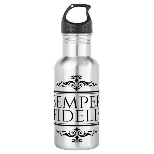 Semper Fidelis Waterfles (Voorkant)