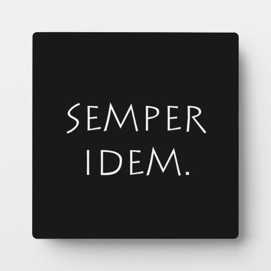 Semper-Idem Fotoplaat (Voorkant)