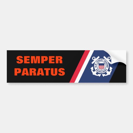 Semper Paratus Bumpersticker (Voorkant)