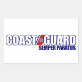Semper Paratus Rechthoekige Sticker (Voorkant)