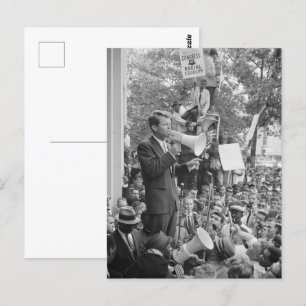 Sen. Robert Kennedy Campagne voor Amerikaans Presi Briefkaart