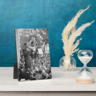 Sen. Robert Kennedy Campagne voor Amerikaans Presi Fotoplaat